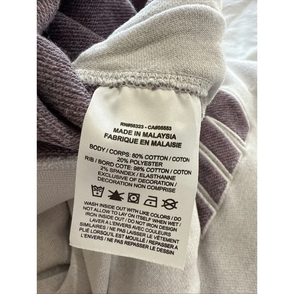 Nike WM‎ Small Lt Grey Sweatshirt W/purple Nike Logo, MoveToZero Collection Cozy